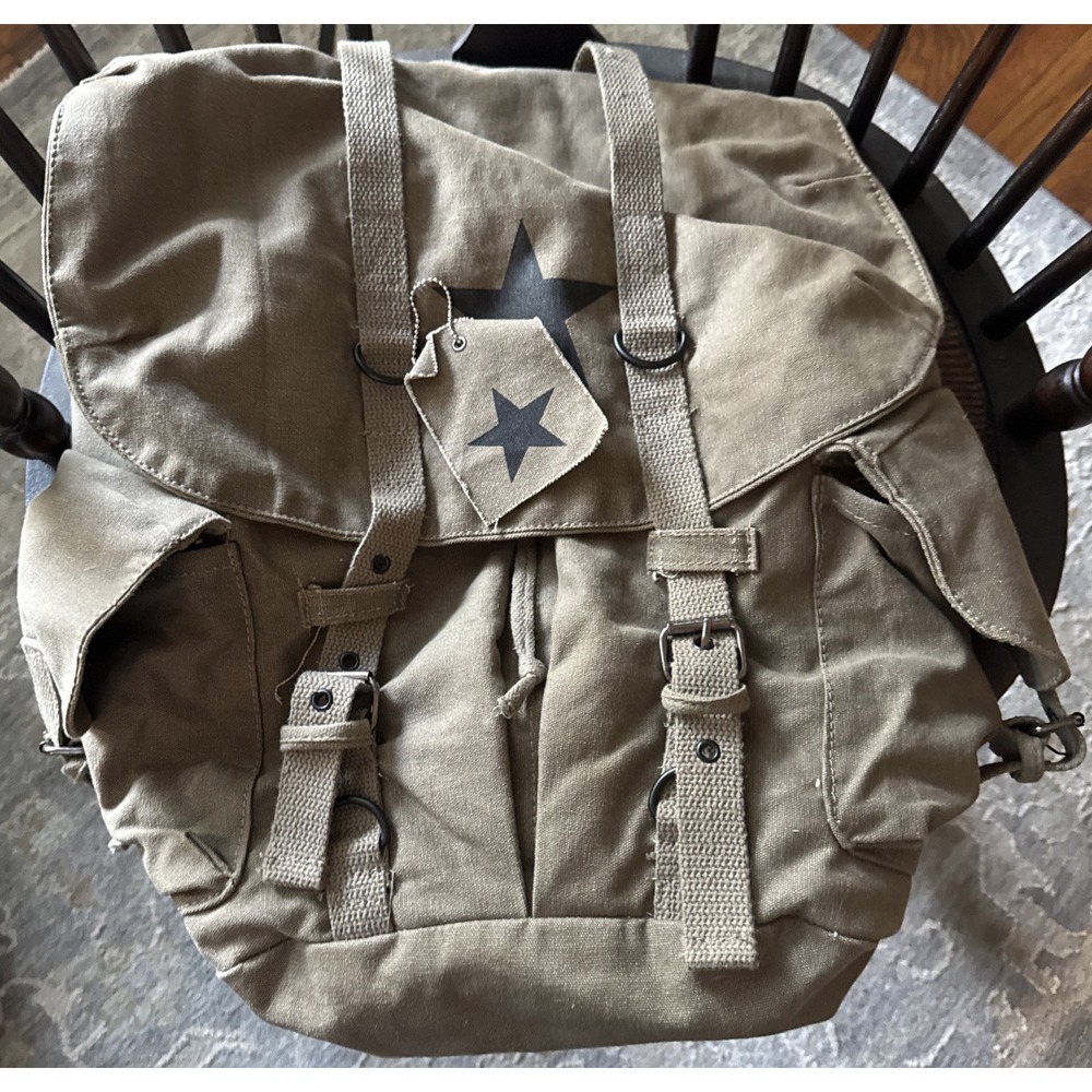 Rothco Vintage Weekender Canvas Backpack olive drab